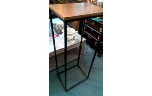 PIED DE STAL VINTAGE HOOG METAAL