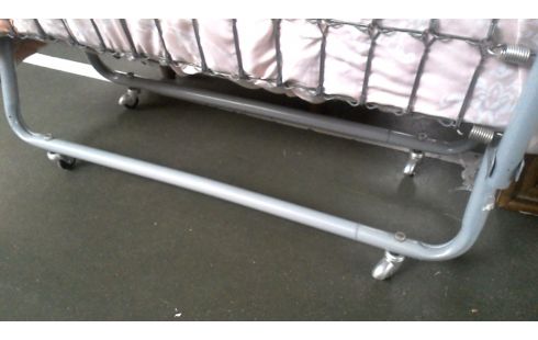 LIT PLIANT GRIS METAL