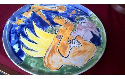 ASSIETTE DESIGN DEDICACE