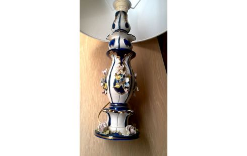 STEHLAMPE CAPO DI MONTE WEISS PORZELLAN