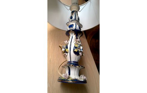 STEHLAMPE CAPO DI MONTE WEISS PORZELLAN