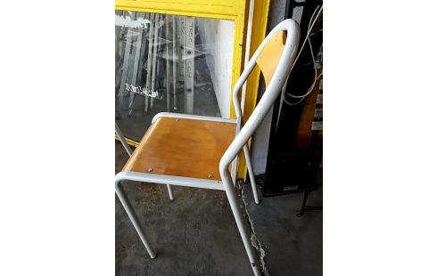 TABOURET MÉTAL STYLE ÉCOLIER