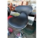 TABOURET DE BAR PVC CHROME