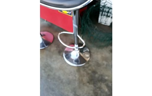 TABOURET DE BAR PVC CHROME