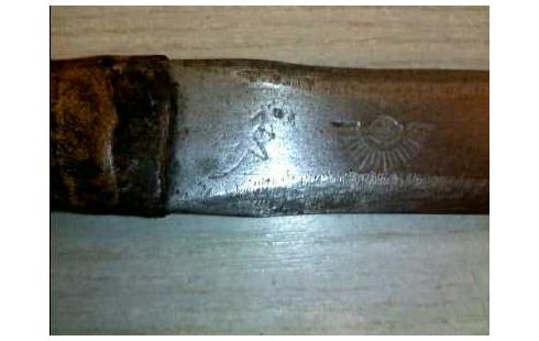 DEKO-DOLCH HOLZGRIFF ANTIK LEDEROPT.