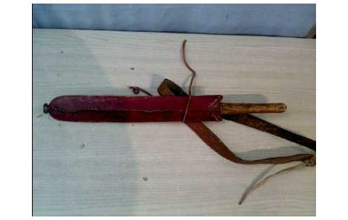 DEKO-DOLCH HOLZGRIFF ANTIK LEDEROPT.