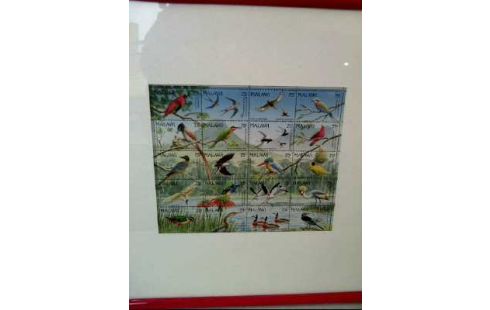 BRIEFMARKENBILD I.R. VÖGEL MALAWI