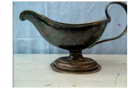 SAUCIERE ALT METALL VERSILBERT