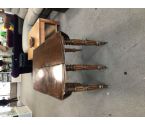TABLE CHENE FONCE + 2 ALLONGES