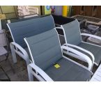 SALON DE JARDIN BANC + 2 FAUTEUILS + TABLE HESPERIDE