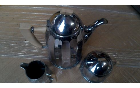 KOFFIESERVIES OUD CHROOM 3 DELEN