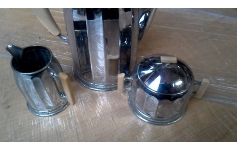 KOFFIESERVIES OUD CHROOM 3 DELEN