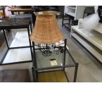 LAMPE A POSER ABAT JOUR OSIER /PIED METAL