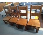LOT DE 4 CHAISES EN CHENE