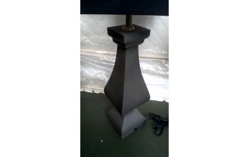 STEHLAMPE GRAU METALL