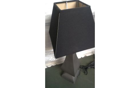 STEHLAMPE GRAU METALL