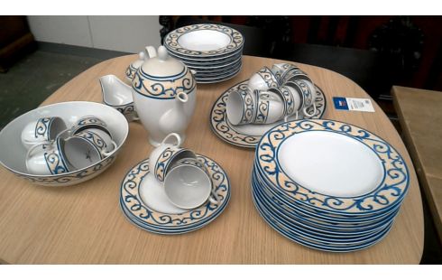 SERVICE BLANCHE BLEUE BEIGE