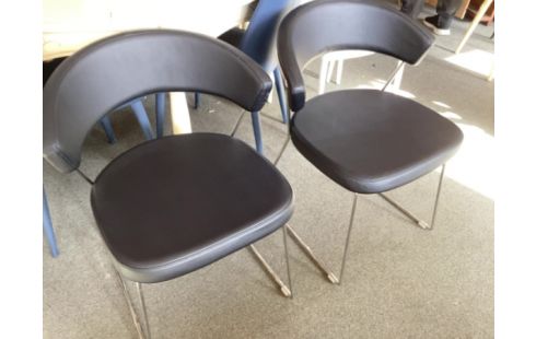 CHAISE CALLIGARIS SIMILI NOIR