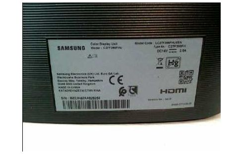 MONITOR CURVED SCHWARZ <SAMSUNG> CF396 27"