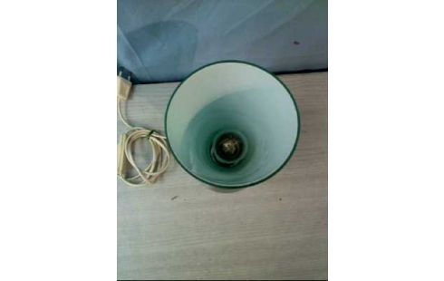 TISCHLAMPE GLAS TÜRKIS METALL
