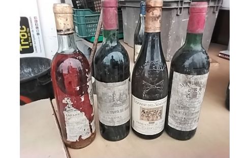 BOUTEILLE VIN DIVERS GARDE