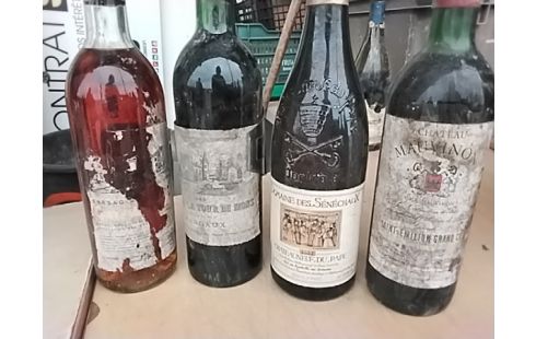 BOUTEILLE VIN DIVERS GARDE