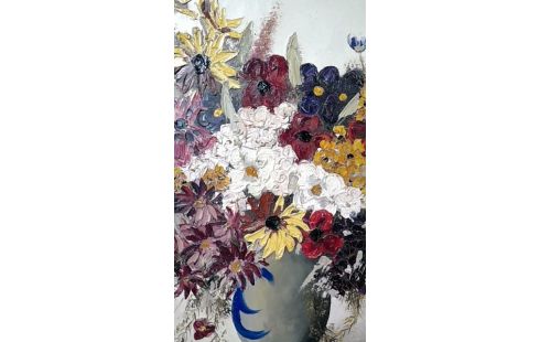 HUILE SUR TOILE NATURE MORTE