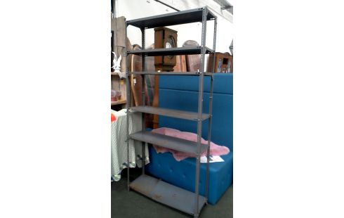 ETAGERE FER GRIS GRAND MODELE
