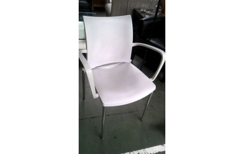CHAISE DESIGN GRIS PVC