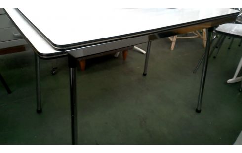 TABLE DE CUISINE VINTAGE FORMICA CHROME ALLONGE