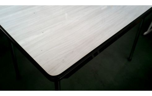 TABLE DE CUISINE VINTAGE FORMICA CHROME ALLONGE