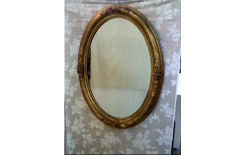 WANDSPIEGEL I.R. HOLZ OVAL GOLDF. BAROCKSTIL
