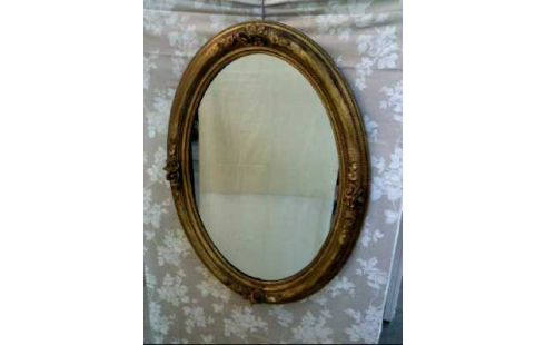 WANDSPIEGEL I.R. HOLZ OVAL GOLDF. BAROCKSTIL