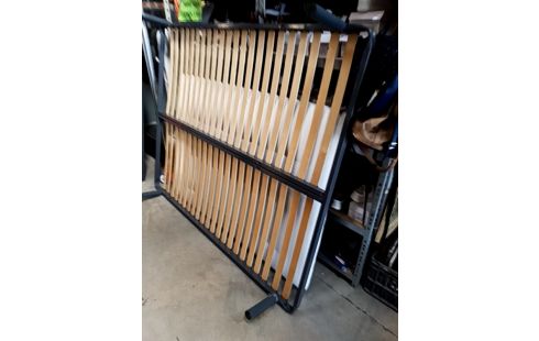 SOMMIER A LATTES 160 X 200 CM + PIEDS