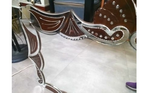 MIROIR VENITIEN VERRE AVEC TOUCHE DE ROUGE/145 X 90 CM