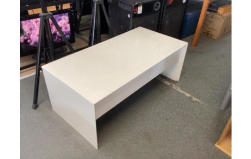 TABLE BASSE RELEVABLE LAQUÉE BLANCHE