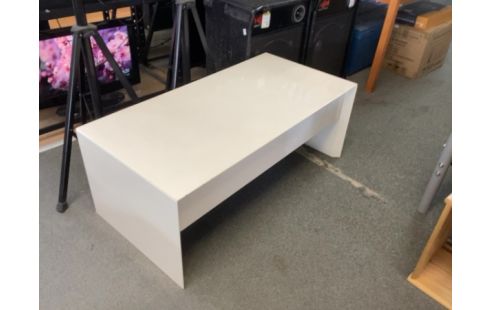TABLE BASSE RELEVABLE LAQUÉE BLANCHE