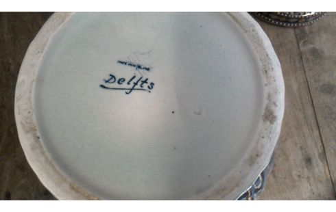 DEKSELVAAS DELFTS WIT BLAUW