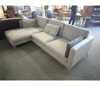 SALON D'ANGLE TISSU GRIS