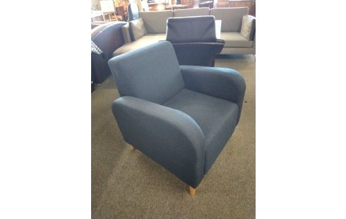 FAUTEUIL TISSU BLEU