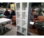 VITRINE BLANCHE ET VERRE