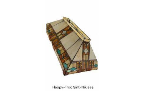 LÁMPARA DE TECHO TIFFANY RECTANGULAR