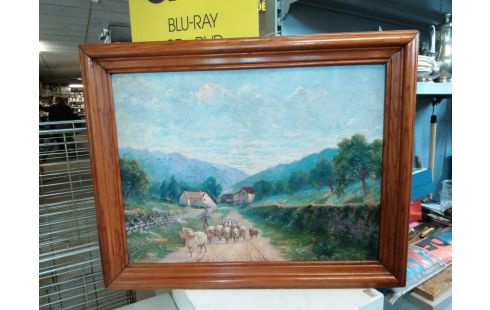 HUILE SUR PANNEAU BERGER