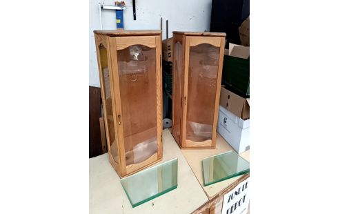 VITRINE PM BOIS ET VERRE 1 PORTE