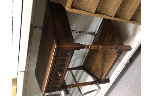 CONSOLE CHENE FONCE 1 TIROIR