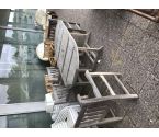 TABLE DE JARDIN OVALE + 4 FAUTEUILS