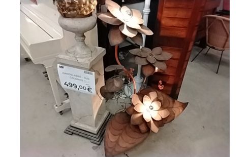 LUMINAIRE FEUILLE MÉTALLIQUE VINTAGE