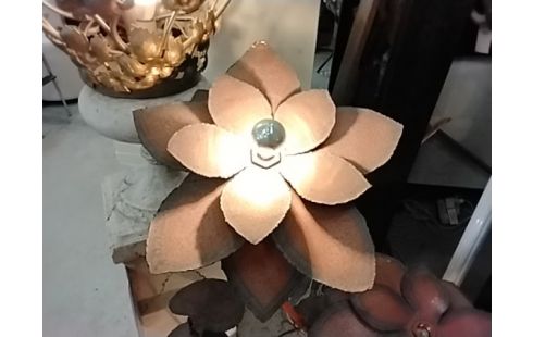 LUMINAIRE FEUILLE MÉTALLIQUE VINTAGE