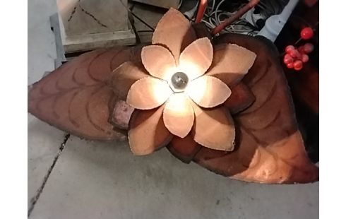 LUMINAIRE FEUILLE MÉTALLIQUE VINTAGE