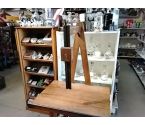 TABLE CHEVALET BOIS EXOTIQUE